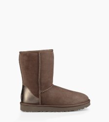 Women's UGG Classic Short II Metallic SLATE