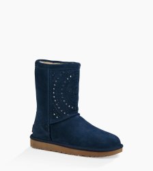 Women's UGG Classic Short Sunshine Perf NAVY