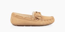Women's UGG Dakota Leather Bow Slipper SOFT OCHRE