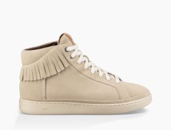 Men's UGG Cali Sneaker High Fringe WHITE CAP