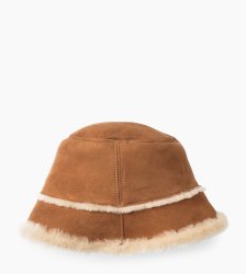 Women's UGG Sheepskin Bucket Hat CHESTNUT