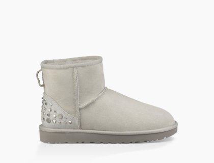 Women\'s UGG Mini Studded Bling Boot GREY VIOLET