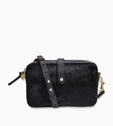 Women's UGG Olive Crossbody Cow Hair BLACK