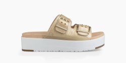 Women's UGG Cammie Metallic Sandal GOLD