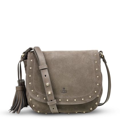 Women\'s UGG James Saddle Bag Studs MOUSE