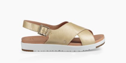 Women\'s UGG Kamile Metallic Sandal GOLD