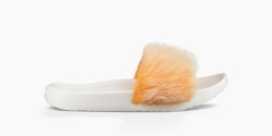 Women's UGG Royale Tipped Slide ORANGE ZINNIA