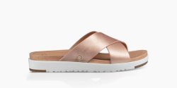 Women's UGG Kari Metallic Sandal ROSE GOLD