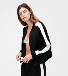Women's UGG Merino Wool Lizy Track Jacket BLACK