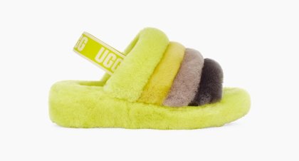 UGG Slippers FLUFF YEAH SLIDE SULFUR MULTI