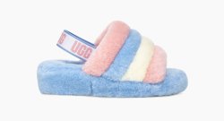 UGG PRIDE FLUFF YEAH SLIDE PRIDE STRIPES