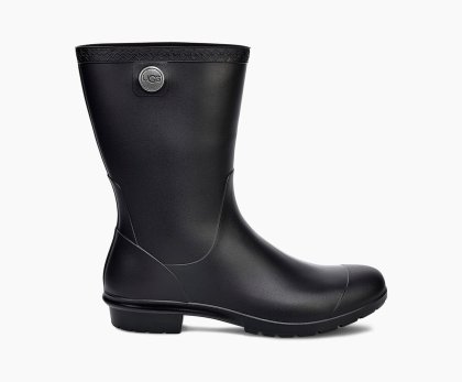 UGG Sienna Matte Rain Boots BLACK
