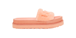 Women's UGG Sandals LATON FUR SLIDE BEVERLY PINK