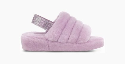 Women\'s UGG FLUFF YEAH BLING LILAC FROST
