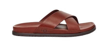 UGG WAINSCOTT SLIDE COGNAC LEATHER