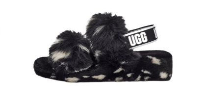 UGG Slippers OH YEAH SPOTS BLACK