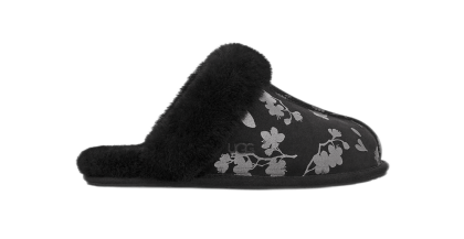 UGG SCUFFETTE II FLORAL FOIL BLACK