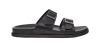 Men's UGG WAINSCOTT BUCKLE SLIDE BLACK LEATHER