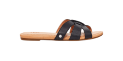 Women's UGG Sandals TEAGUE BLACK LEATHER