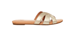 Women's UGG TEAGUE Sandals GOLD METALLIC GOLD METALLIC