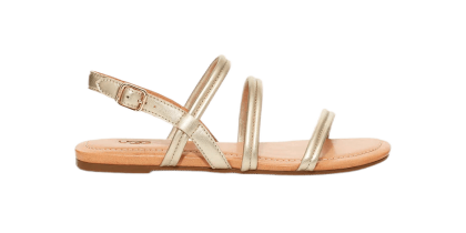 Women\'s UGG MYTIS Sandals GOLD METALLIC