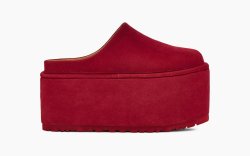 UGG X MOLLY GODDARD PLATFORM DEEP RED