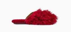 UGG X MOLLY GODDARD SLIPPER DEEP RED