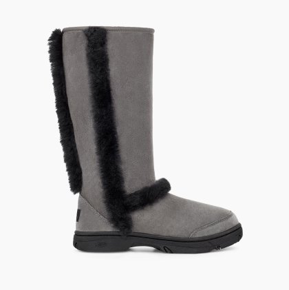 UGG Sunburst Tall Boots GREY/ BLACK