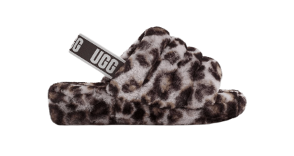 UGG FLUFF YEAH SLIDE PANTHER PRINT Slippers