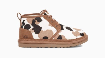UGG NEUMEL COW PRINT BOOTS