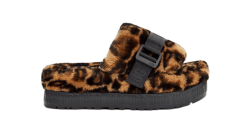 UGG FLUFFITA PANTHER PRINT SLIPPERS