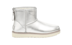 UGG CLASSIC MINI LOGO ZIP SHINE BOOTs