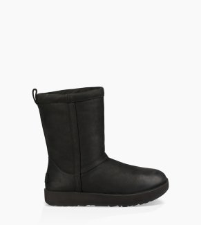 Women's UGG Classic Short L Waterproof BLACK
