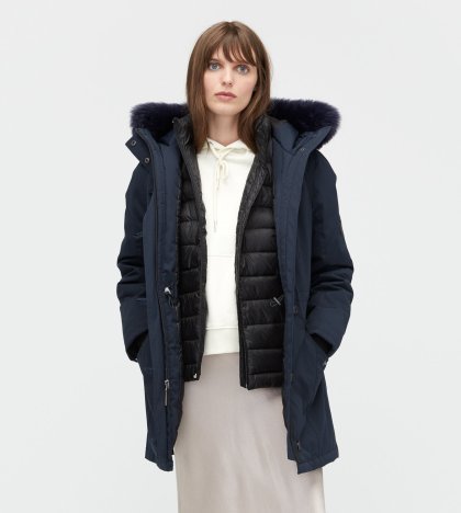 Women\'s UGG Adirondack Parka NAVY