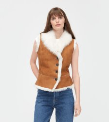 Women's UGG Toscana Shearling Vest CHESTNUT