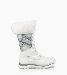 Women's UGG Adirondack Tall III Snake WHITE
