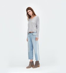 Women's UGG Jersey Knit Long Sleeve Tee GREY HEATHER