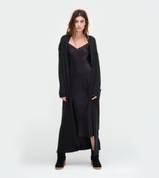 Women's UGG Wool Maxi Boyfriend Cardi BLACK