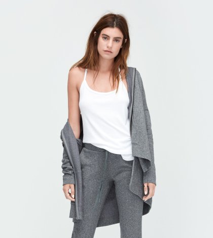 Women\'s UGG Pearl Hoodie CHARCOAL HEATHER