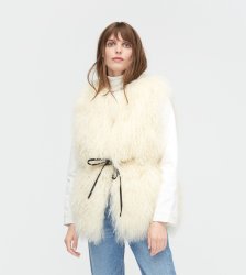 Women's UGG Mongolian Shearling Vest CREAM