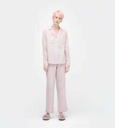 Women's UGG Raven Stripe Button-Up Sleeping Shirt DUSK