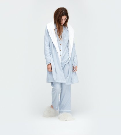 Women\'s UGG Anika Herringbone Robe OCEAN MIST