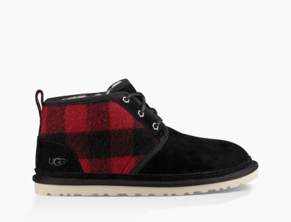 Men\'s UGG Neumel Plaid REDWOOD