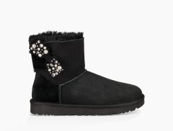 Women's UGG Mini Bailey Bow Brilliant BLACK