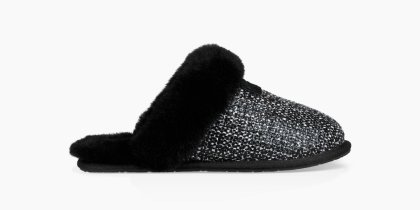 Women\'s UGG Scuffette II Frill BLACK