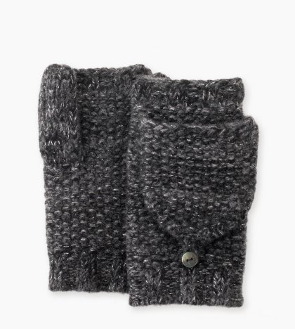 Women\'s UGG Cashmere Flip Mitten CHARCOAL HEATHER