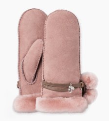 Women's UGG Sheepskin Brita Mitten With Charm DUSK