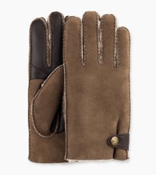 Men's UGG Sheepskin Snap Tab Glove SLATE CURLY