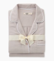 Women's UGG Raven Herringbone PJ Gift Set CREAM