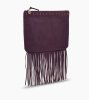 Women's UGG Large Fringe Stud Zip Pouch PORT